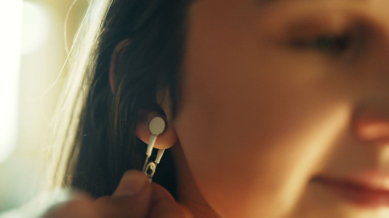 A small ear-clip sensor, gently placed